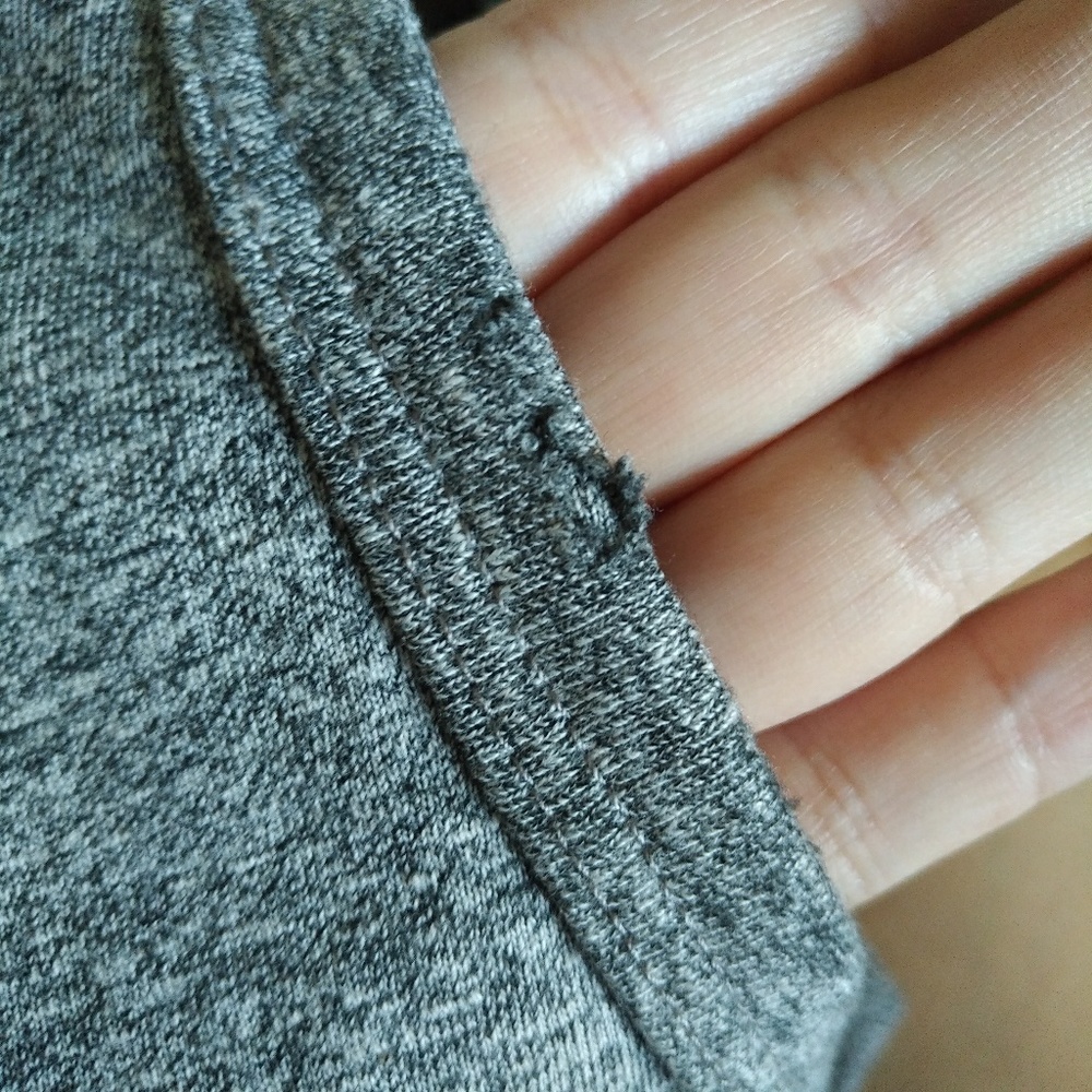 n: PHILANTHROPY Distressed😩 Heather Grey Tank - Picture 4 of 8